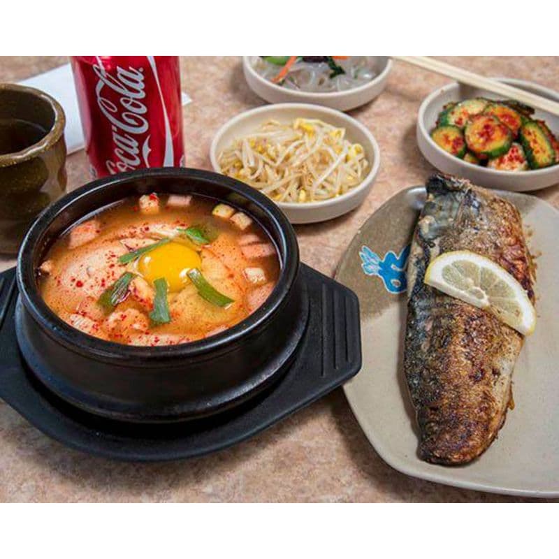 74. Grilled Mackerel and Soft Tofu Stew