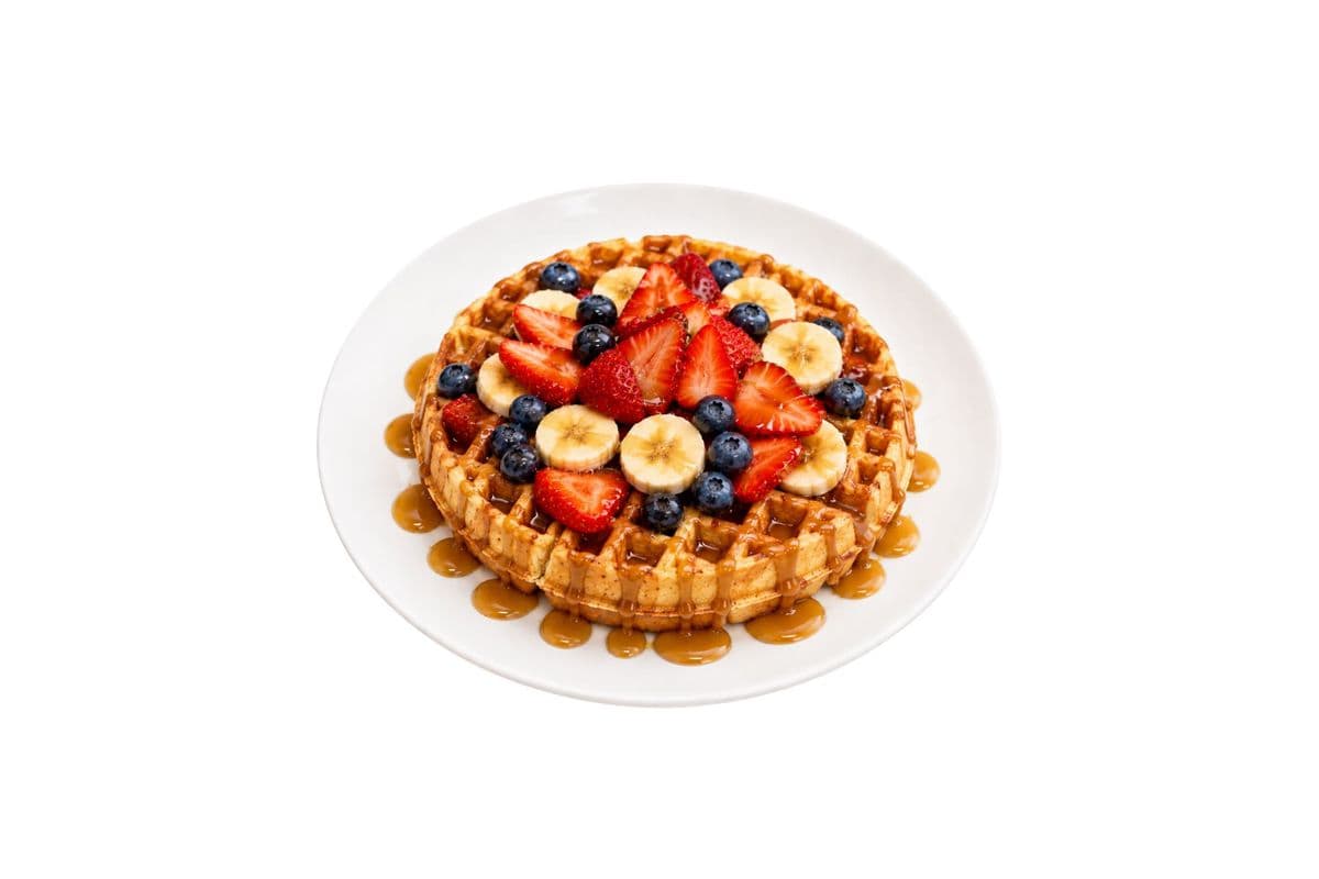 Mixed Fruit & Maple Syrup Waffle