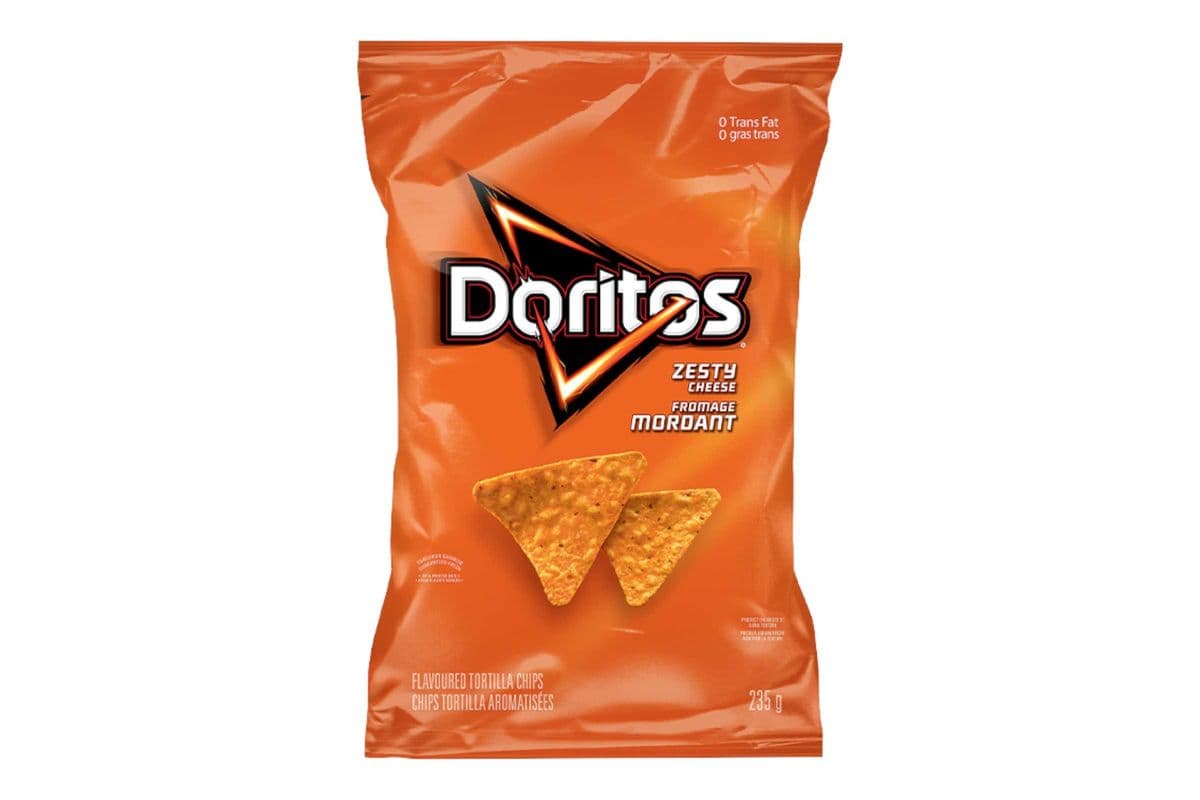 Doritos Zesty Cheese (235gm) (260 Cal)