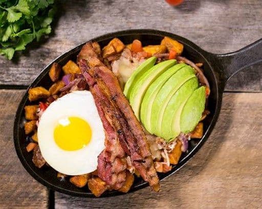 Poêlée d'avocat et bacon / Bacon Avocado Skillet