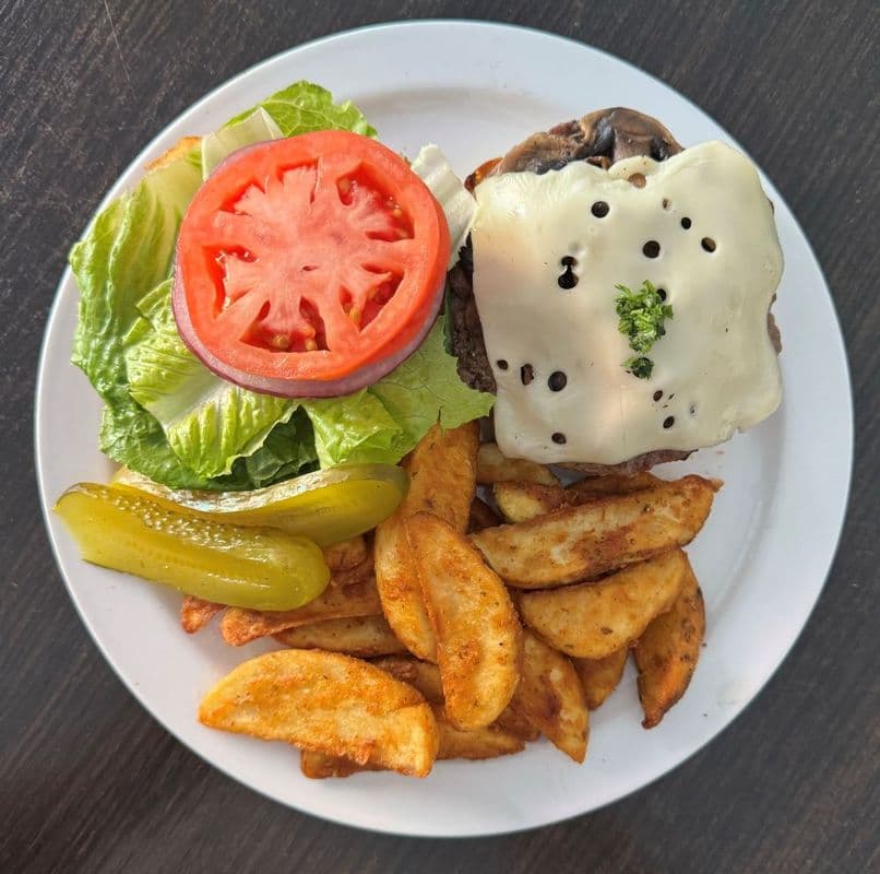 Swiss Cheese Burger