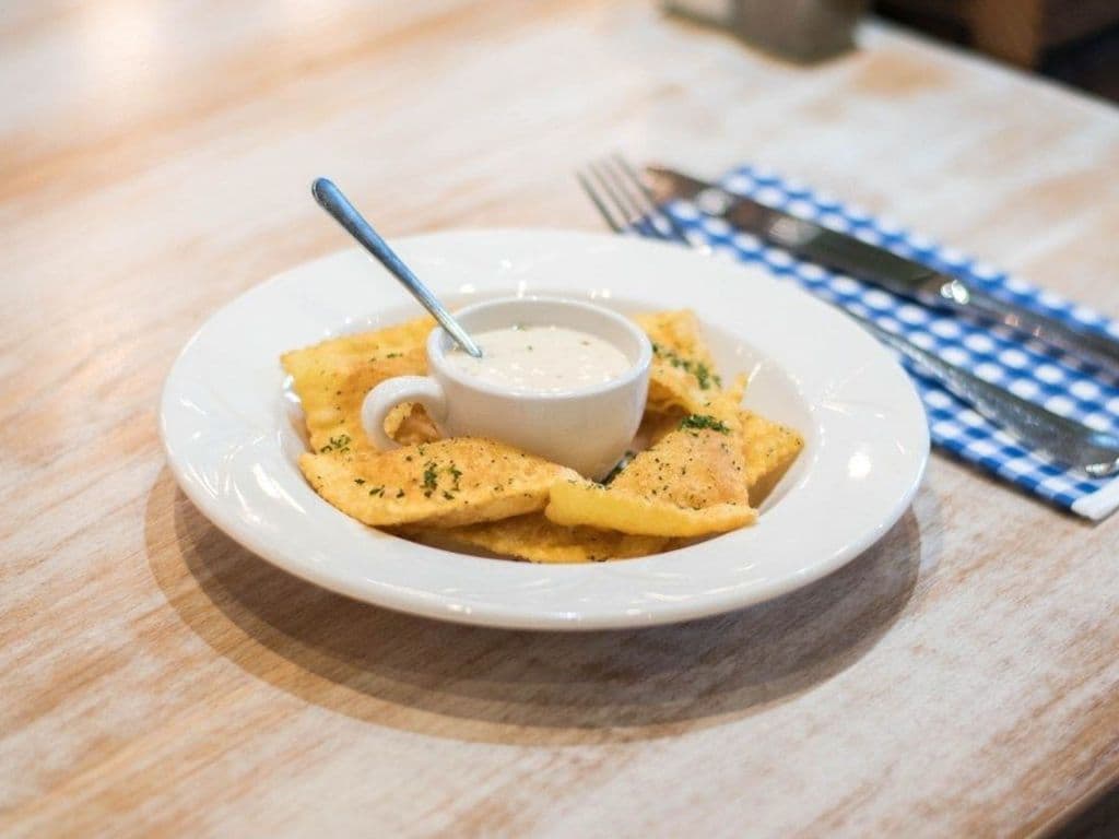 Lobster and Crab Raviolo Bites