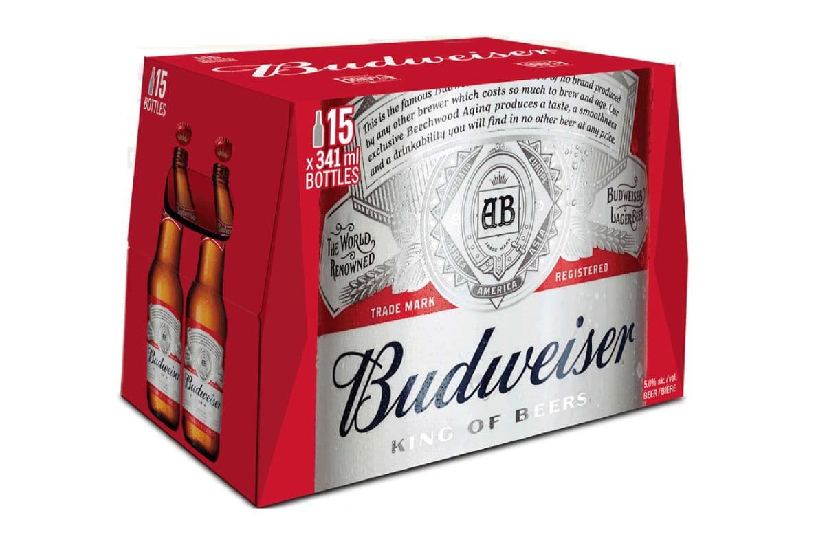 Budweiser (15 x 341 ml Bottles)