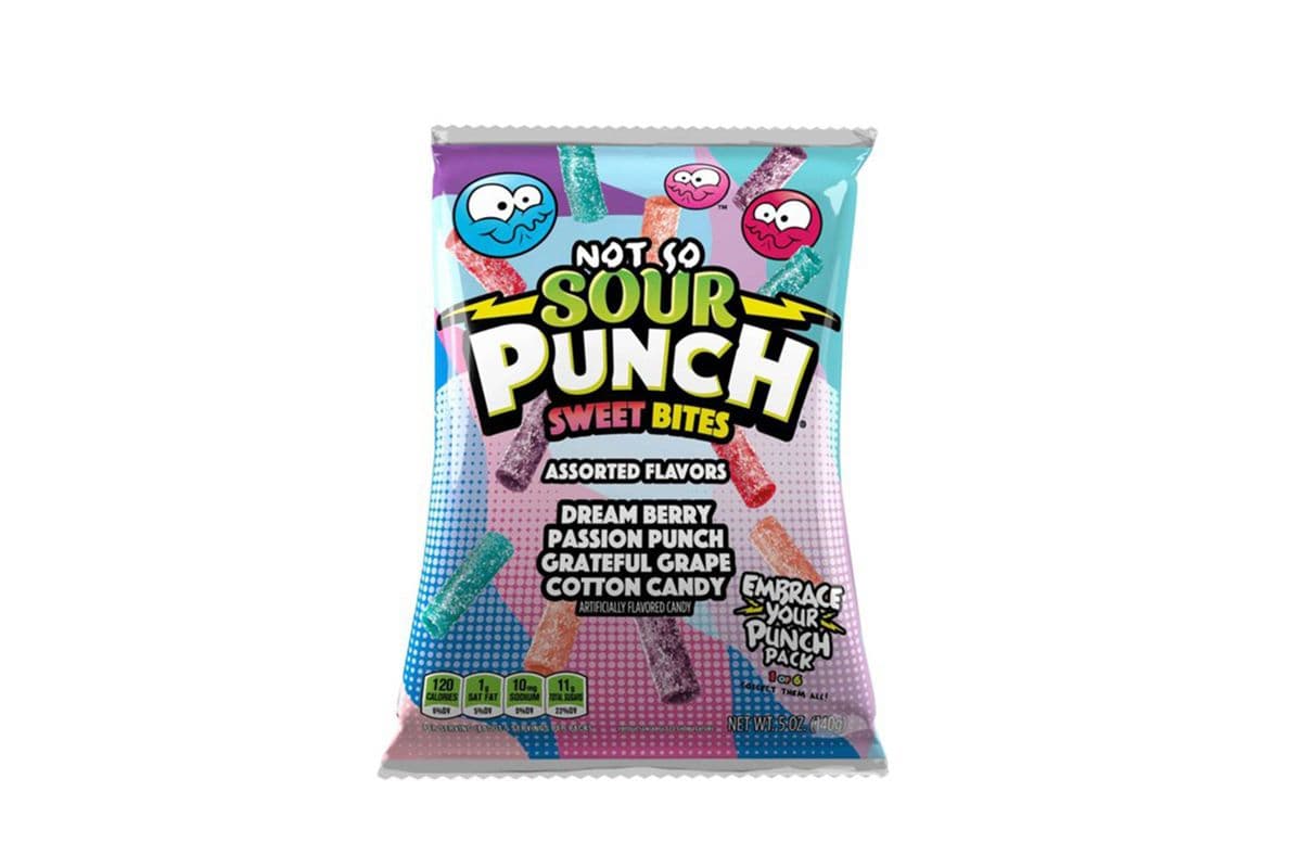 Sour Punch Sweet Bites Assorted Flavors (Dream Berry,Passion Punch, GraTEFUL Grape, Cotton Candy)