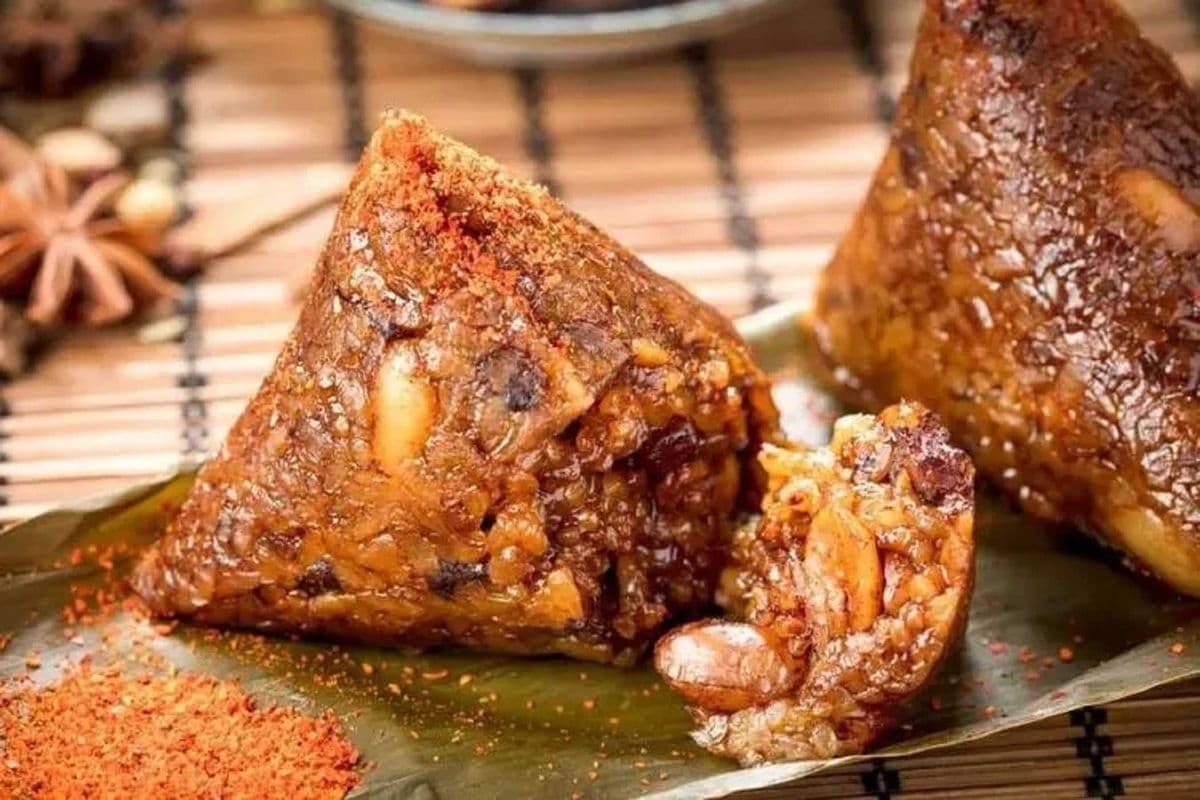 [GLUTEN FREE]Frozen hot and spicy beef rice dumplings(Zongzi) (200g)