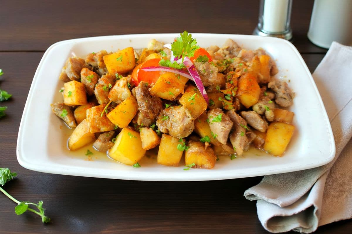 Fried Pork Brassoi Style (only served with Home Fried Potatoes)