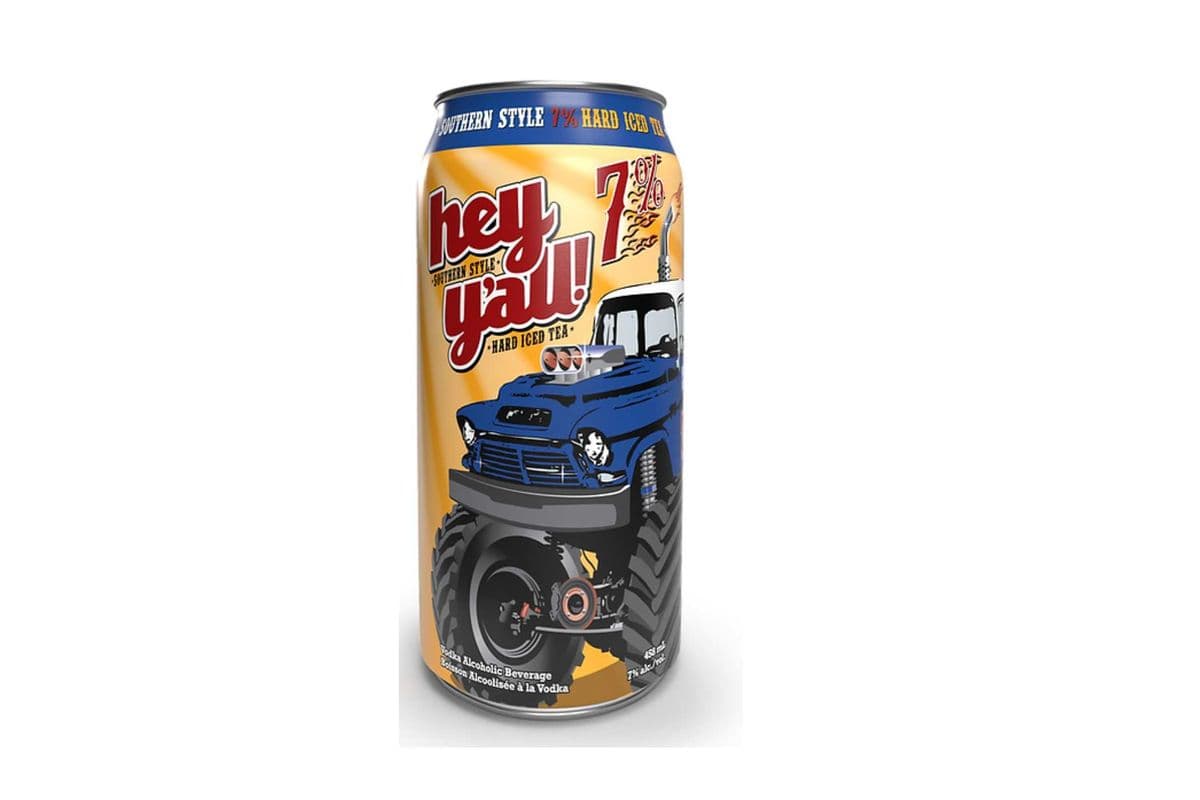 Hey Y'all 7% Hard Iced Tea Tall Can (1 x 458 ml)