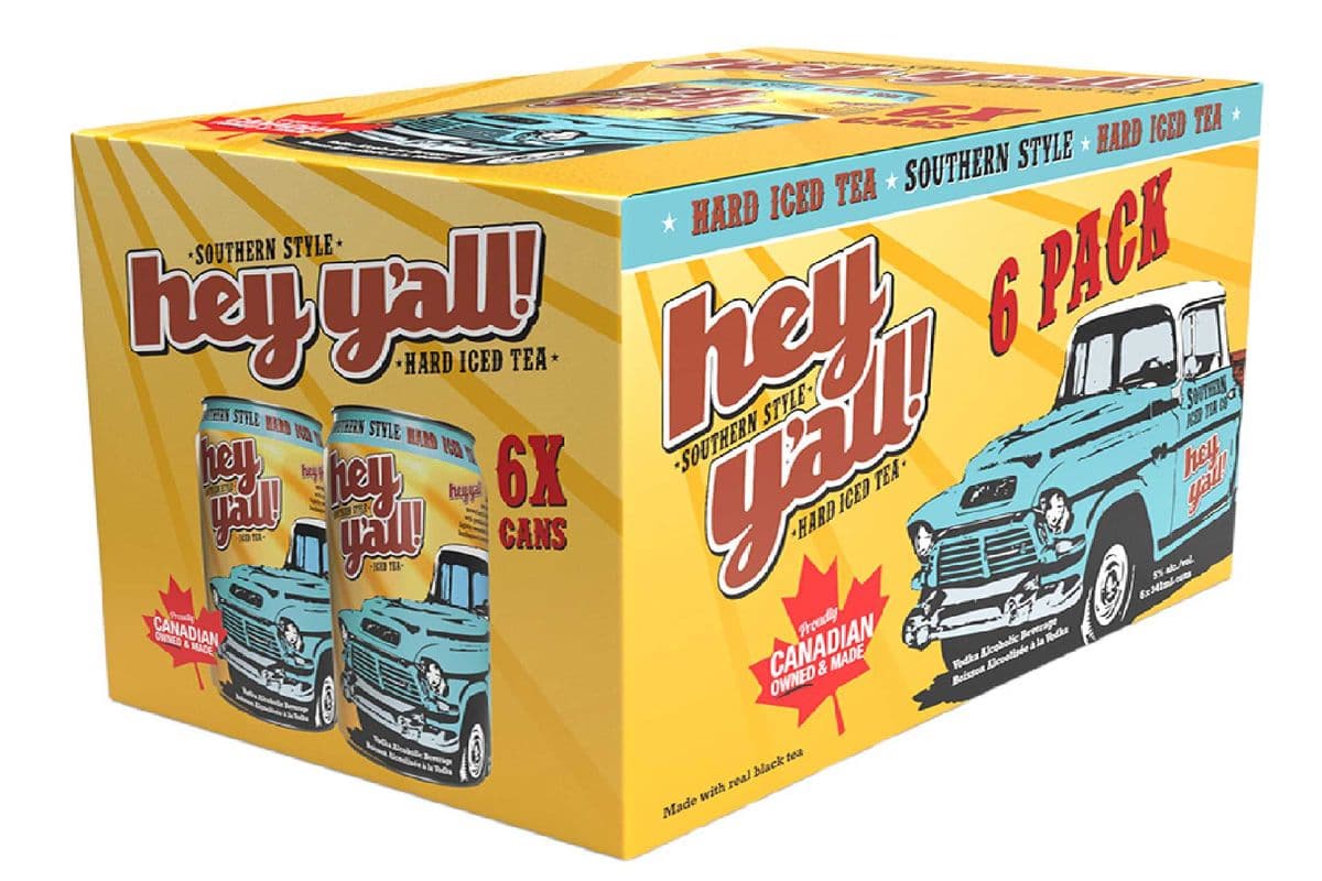 Hey Y'All Tail Gate Hard Iced Tea 6C (6 x 355ML)
