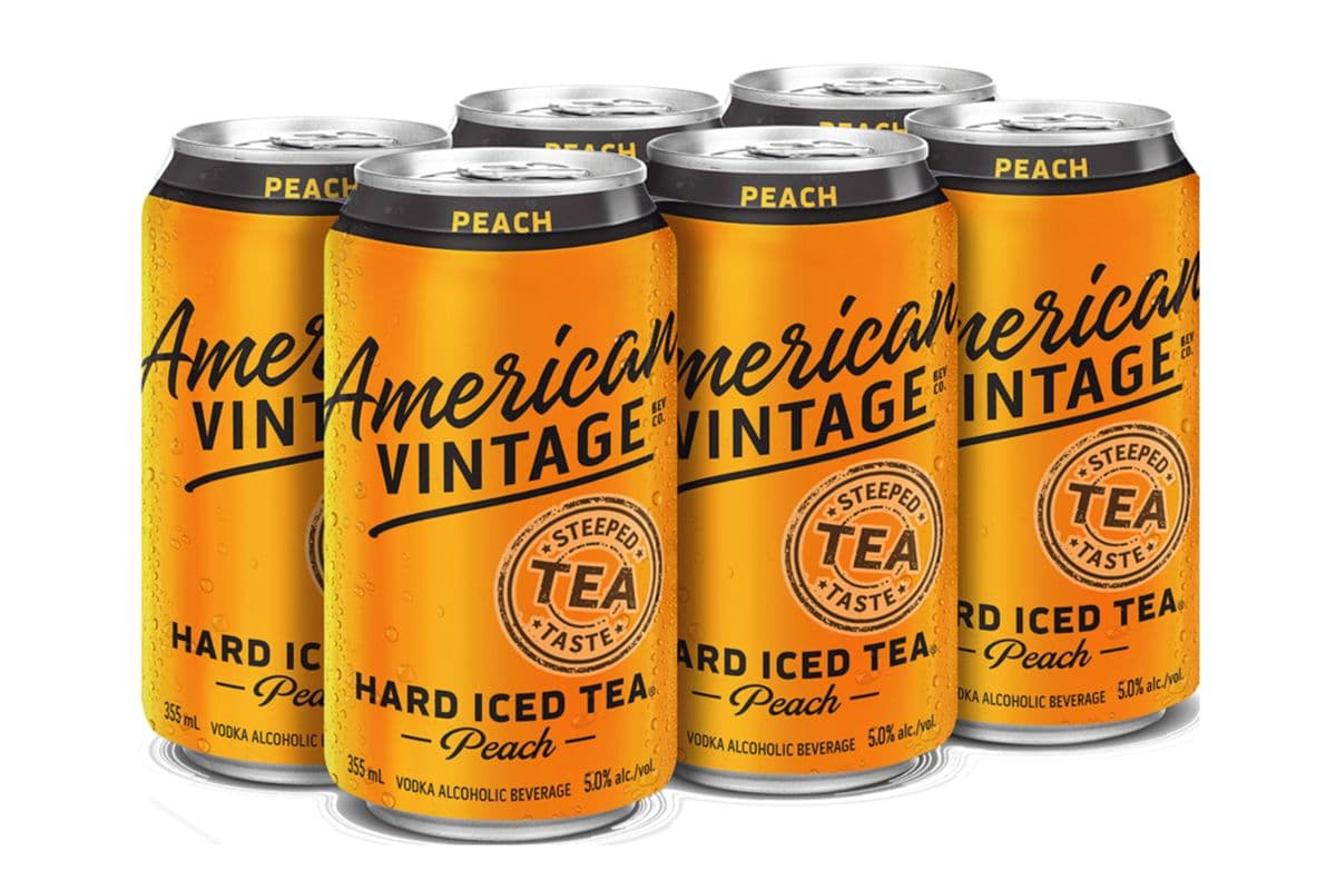 American Vintage Hard Iced Tea Peach (6 Cans) (1 x 355ML)