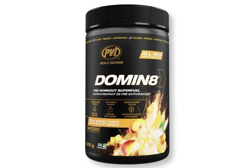 Pvl Domin8 Peach Mango Punch Pre-Workout Powder (520 g)