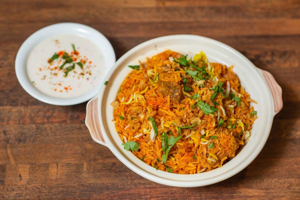 Lamb Biryani with Raita