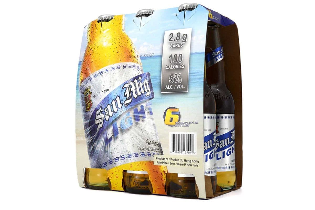 San Miguel Light Lager (6 Pack Bottles) (6 x 330ml)