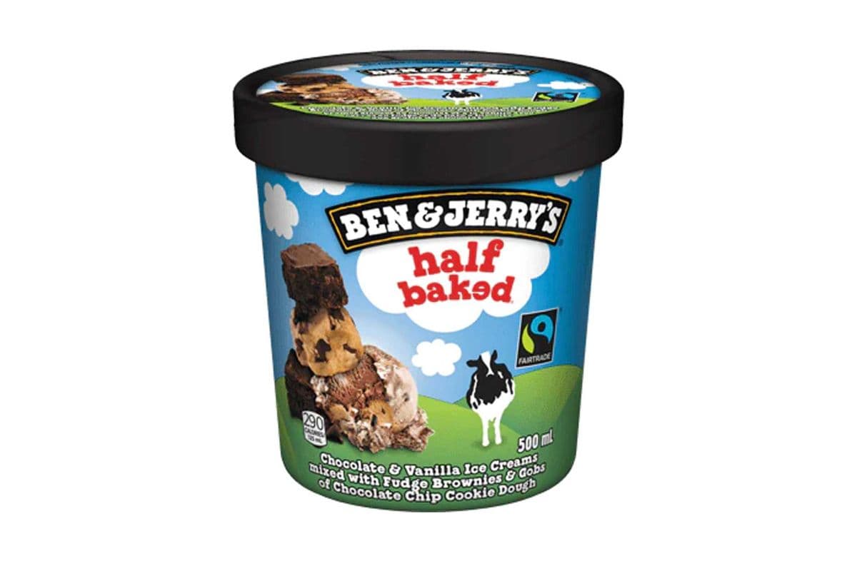 Ben & Jerry Half Baked Chocolate & Vanilla 473ml