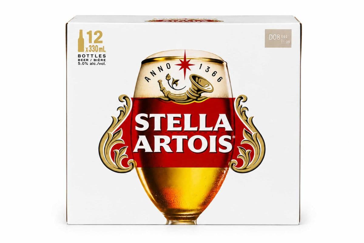 Stella Artois Lager (12 x 330ml Bottles)