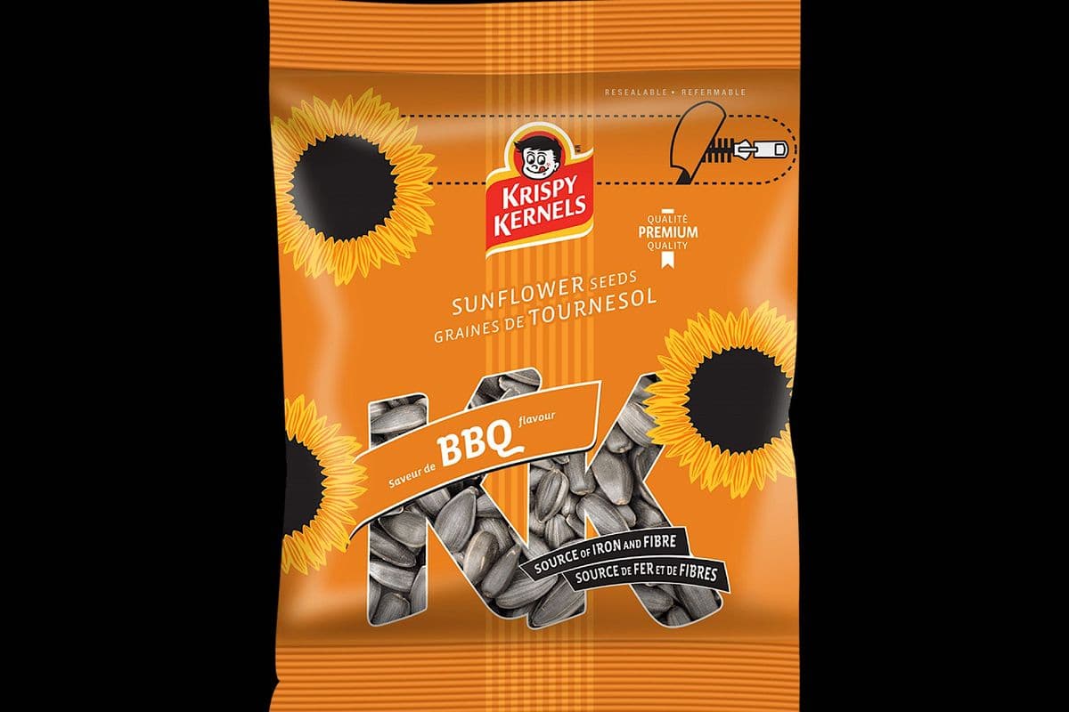Krispy Kernels - Graines de tournesol au BBQ / BBQ Sunflower Seeds (200 g)