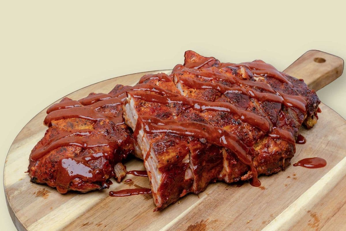 Full Rack BBQ Pork Back Ribs