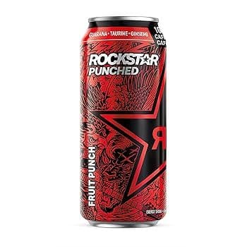 Rock Star Boisson Énergisante Punch aux Fruit 473ml/ Rock Star Energy Drink Fruit Punch473ml