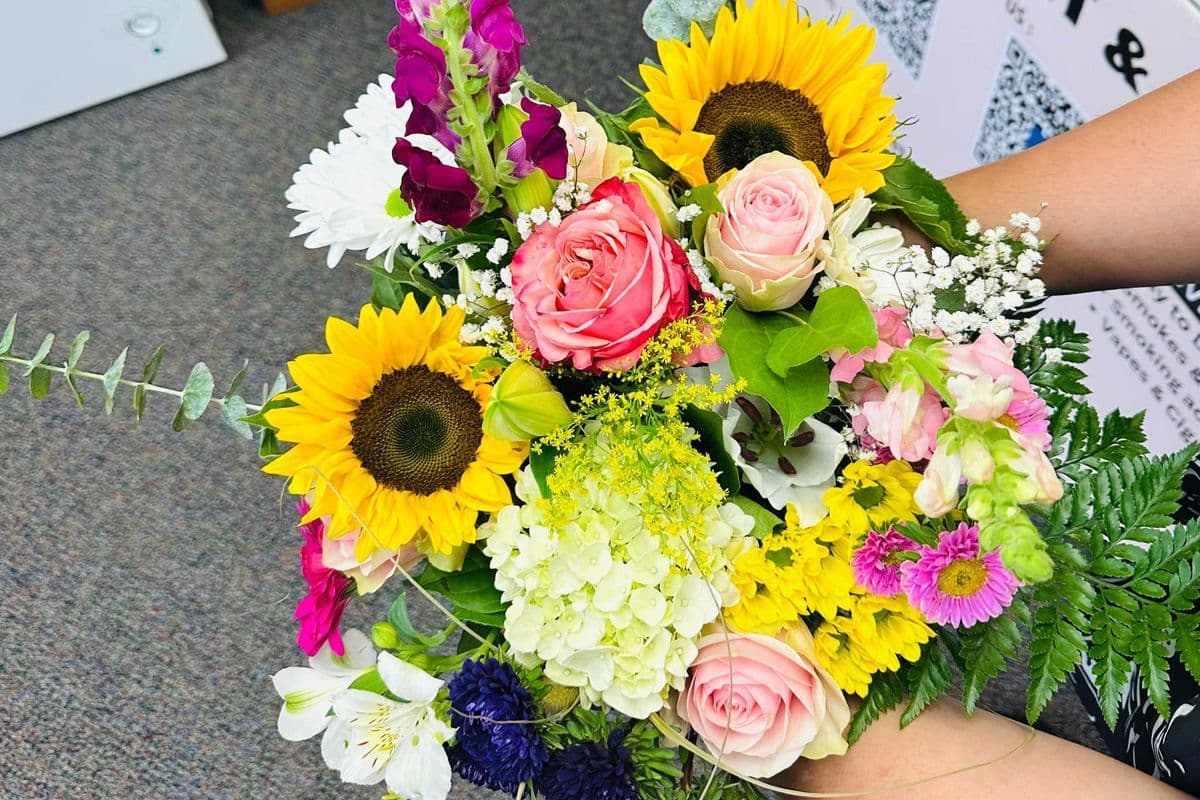 large bouquet arrangement