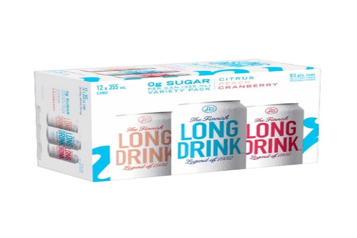 141680. FINNISH LONG DRINK ZERO SUGAR VARIETY (12 x 355ML (CANS))