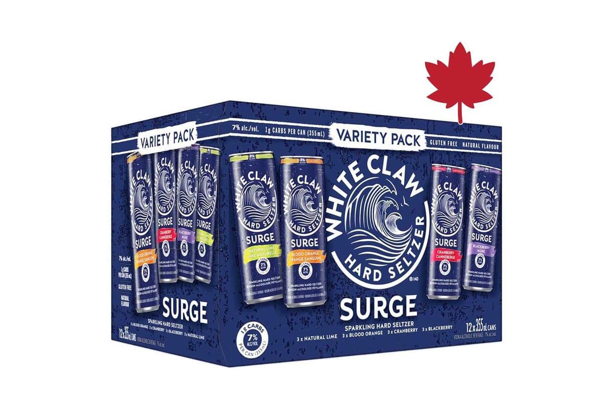 White Claw Surge Variety Pack (12 x 355 ml)