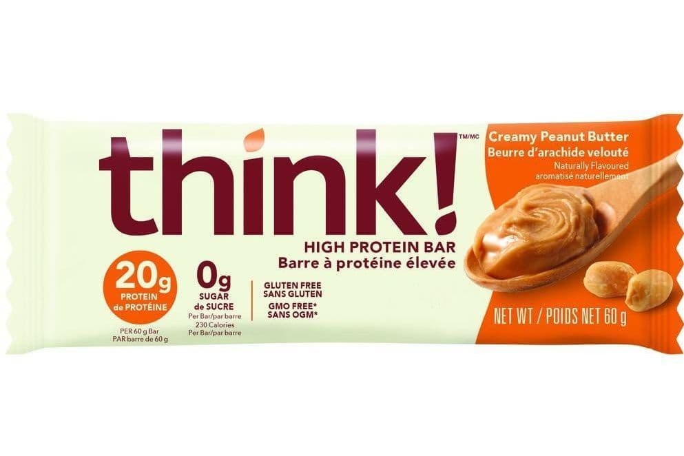 THINK HIGH PROTEIN CREAMY PEANUT BUTTER B@R 60G