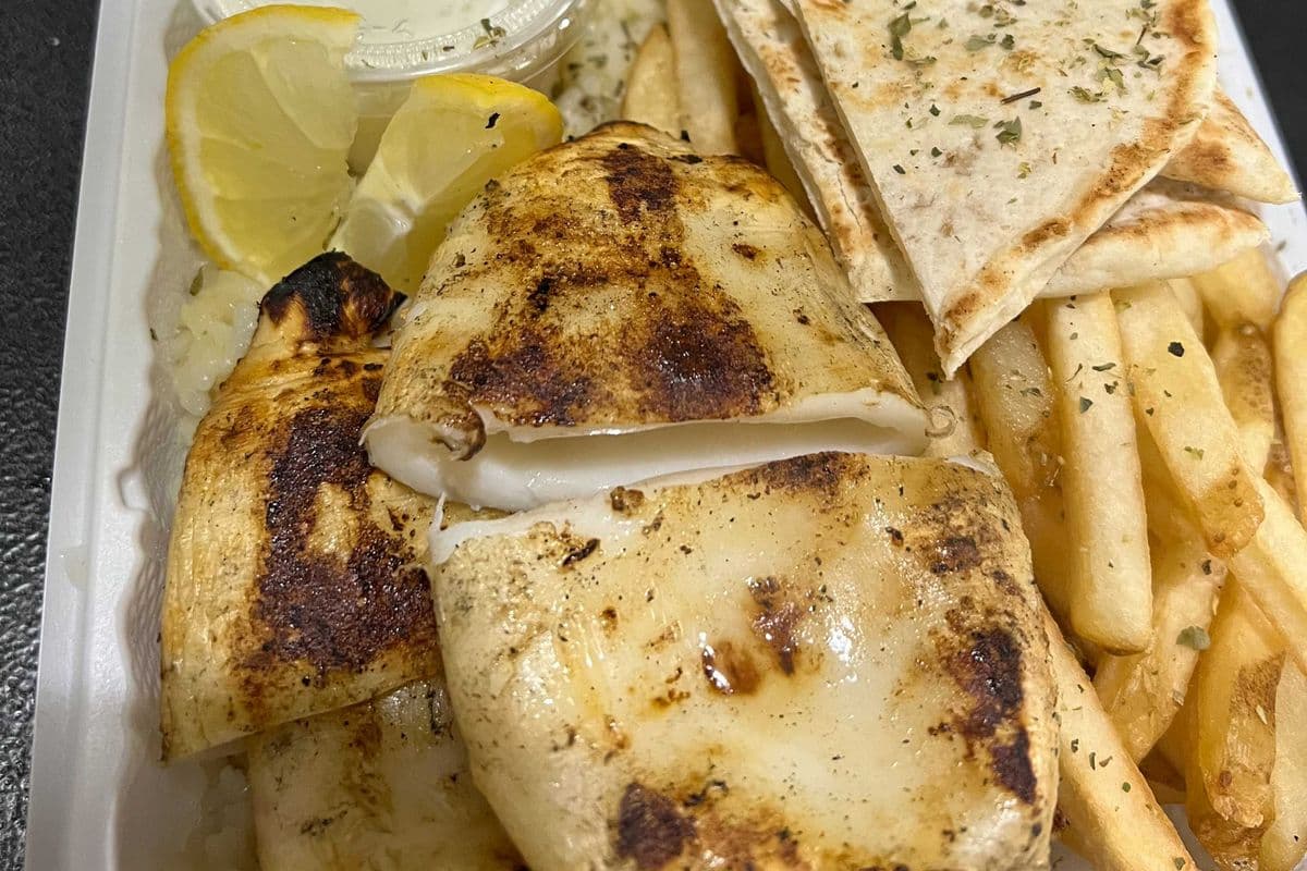 Grilled Calamari Dinner