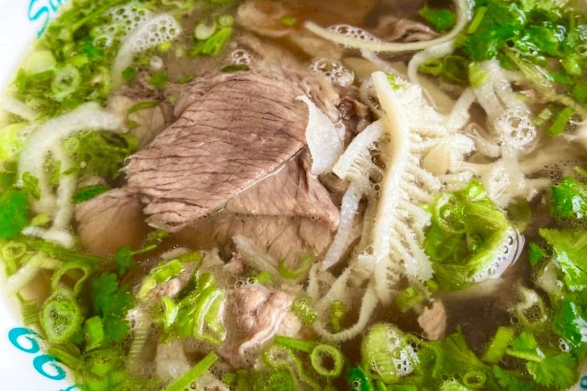 18. Noodle Soup with Well-Done Flank, Fatty Brisket, Tendon, and Tripe