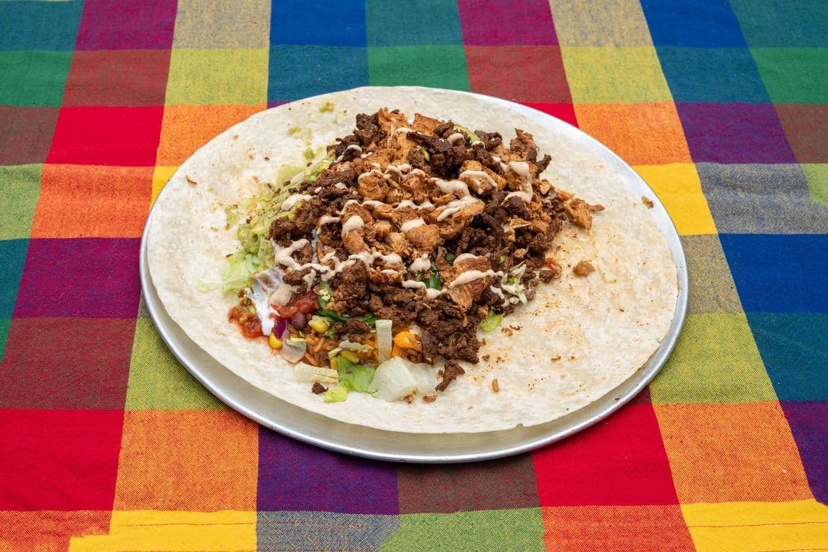 Steak and Chicken Mix Burrito