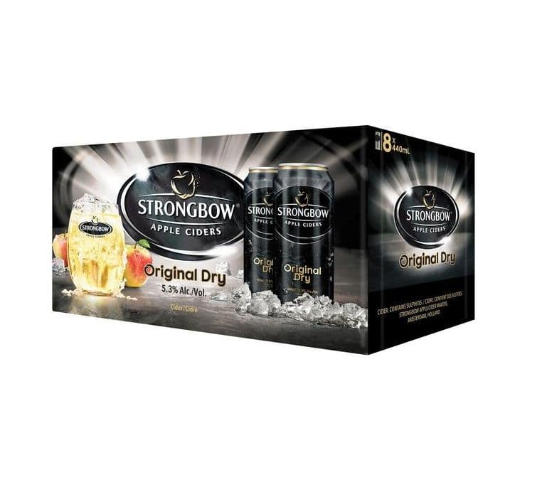 Strongbow Cider (8 Cans) (1 x 8x440mL)
