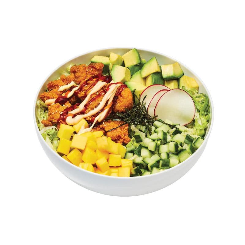 Poké Poulet karaage et mangue / Poke Karaage Chicken & Mango