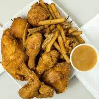 Hungry Man Dinner with Fried Chicken