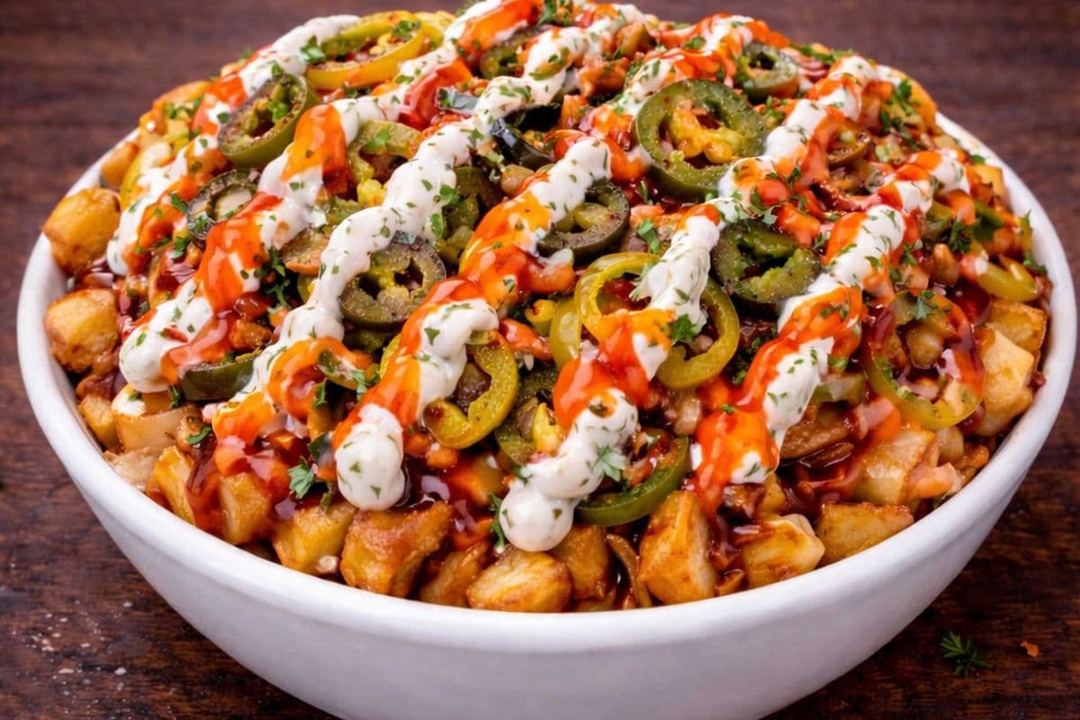 Hot spicy Poutine (30 oz)