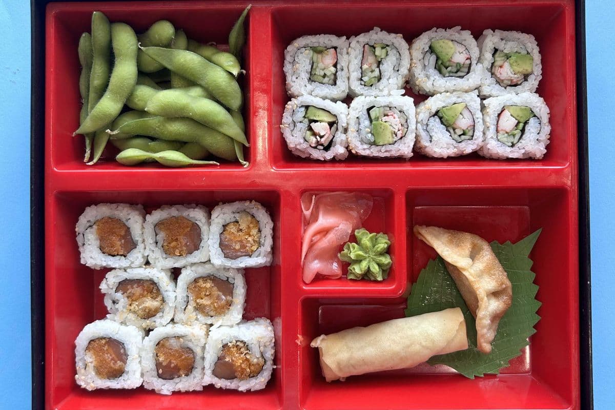 Sushi Bento B (Vegetarian)