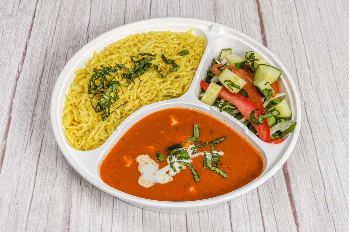Chicken Curry+ Rice+Salad+Pop