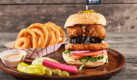 Falafel Vegetable Burger Combo