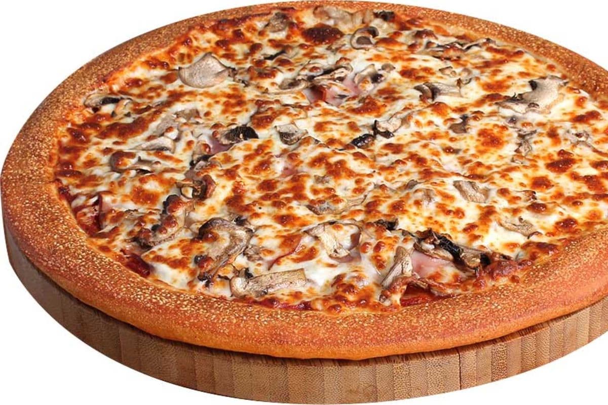 12" Ham & Mushroom (First Pizza)