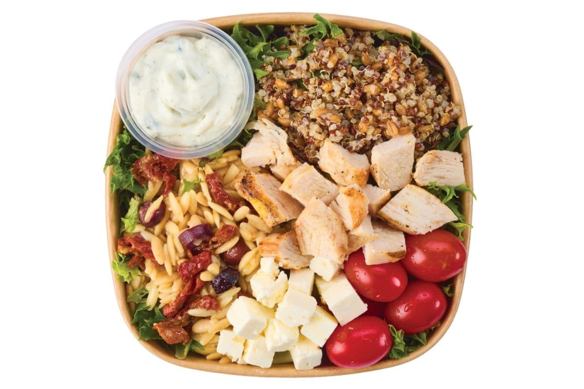 Mediterranean Orzo Chicken Bowl