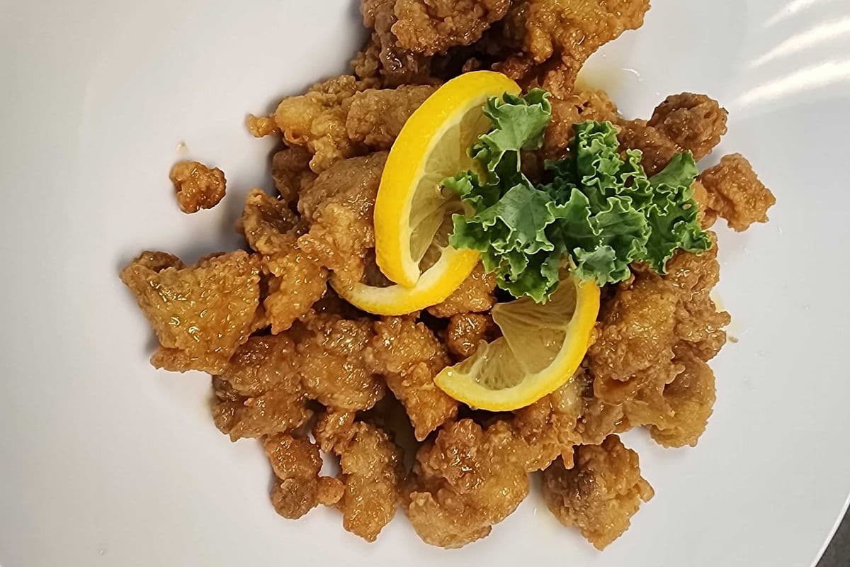 Deep Fried Chicken with Lemon Sauce