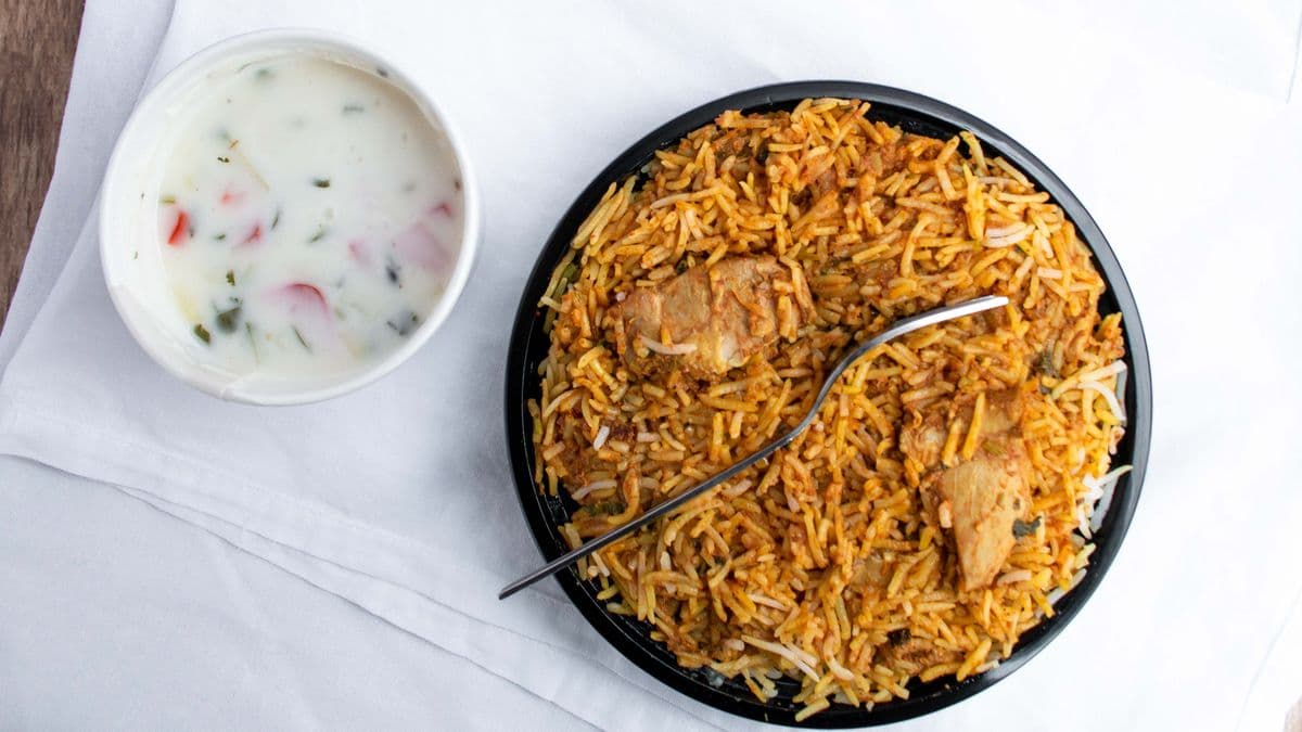 Biryani Chicken with Raita