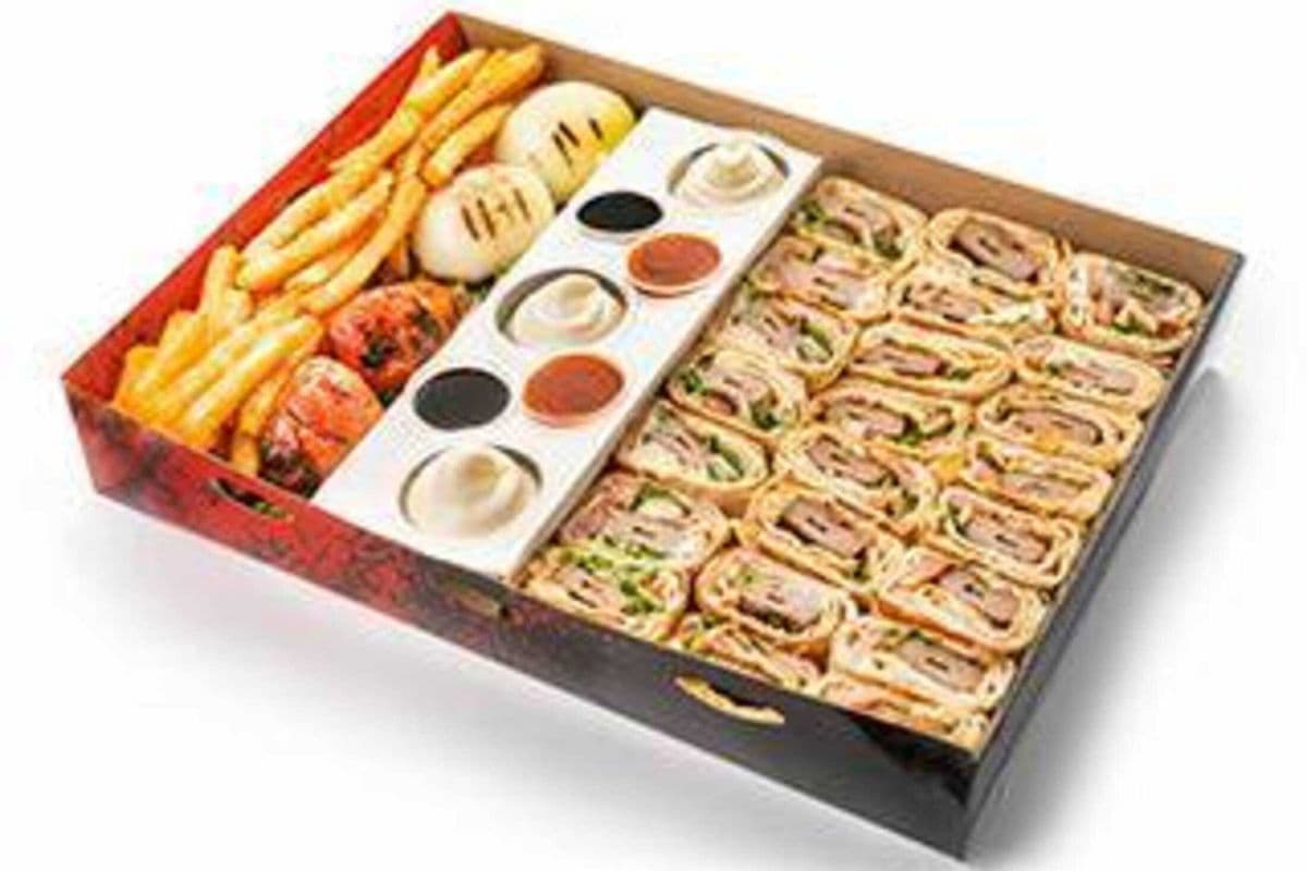 Kabab wrap family platter