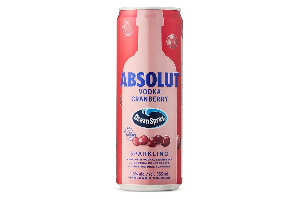 Absolut Ocean Spray Cranberry 355ml (1 x 355ml)