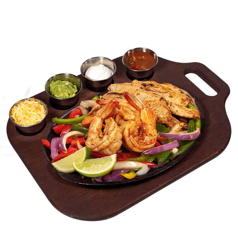 Fajitas - Poulet & Crevettes / Fajitas - Chicken & Jumbo Shrimp