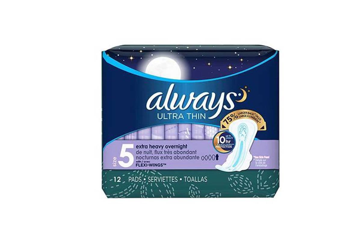 Always Ultra Thin Pads Extra Heavy Overnight Size 5
