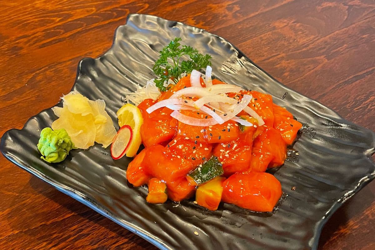 Spicy Salmon Sashimi (Full)