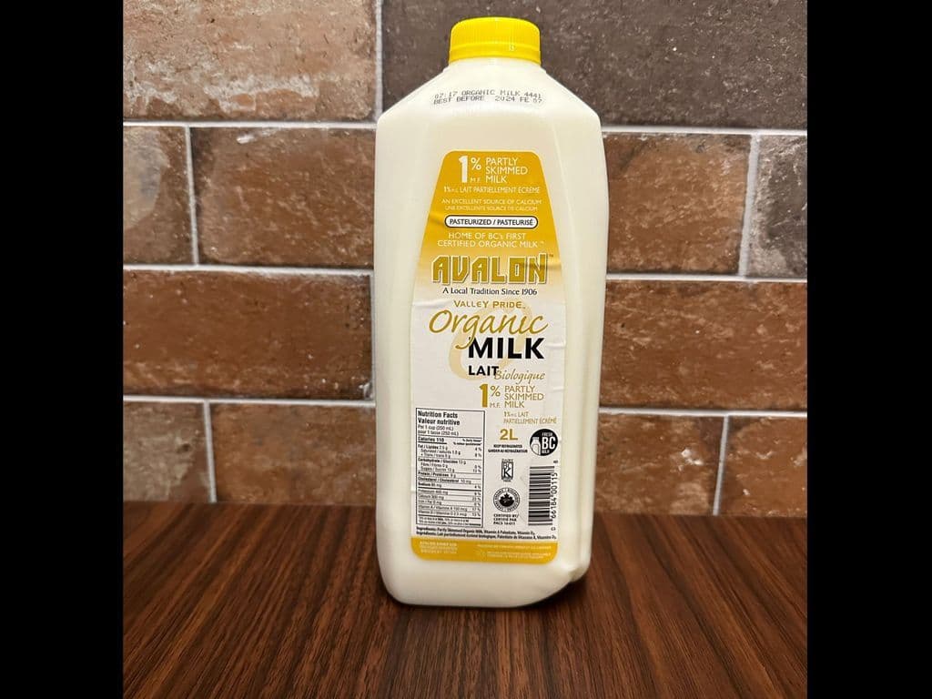 Avalon Organic 1% Milk 2L