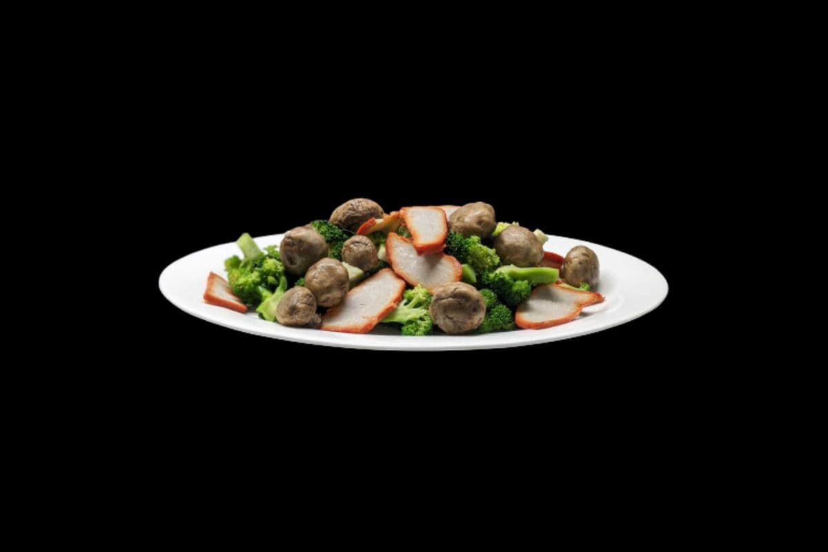 167. Stir-Fried BBQ Pork, Mushroom, and Broccoli