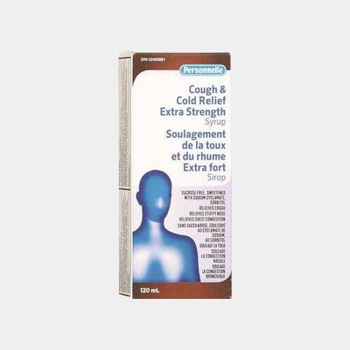 Personelle Soulagement de la toux de du rhume extra fort (120mL) / Personelle Cough and Cold Relief (120mL)