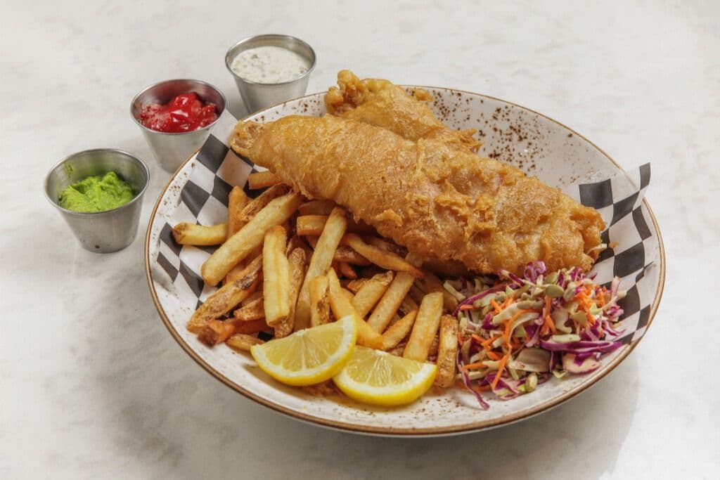 Ale Battered Fish and Chips (2 pcs)