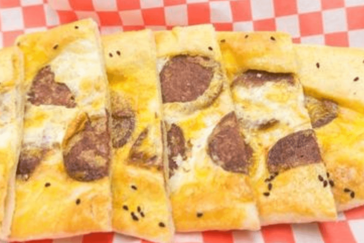 D - Sausage with Eggs (Turkish Pide)