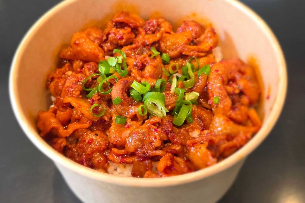 Spicy Pork Cup Rice